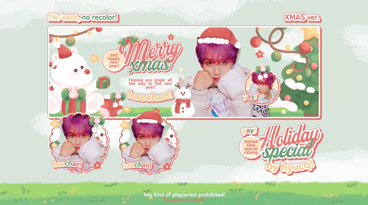 hyucq's tweet photo. Help repost/retweet please? Sankyu!

Permishong teman-teman, aku ada katalog baru spesial holiday (xmas ver dan new year ver) buat 2D dan 3D, minta bantuannya ospek apakah sudah aman? Maaciw yaa!

#zonauang #zonaba https://t.co/BBC246pF3j