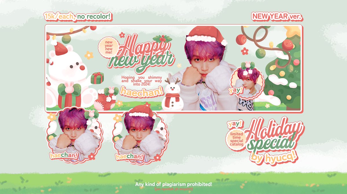 hyucq's tweet photo. Help repost/retweet please? Sankyu!

Permishong teman-teman, aku ada katalog baru spesial holiday (xmas ver dan new year ver) buat 2D dan 3D, minta bantuannya ospek apakah sudah aman? Maaciw yaa!

#zonauang #zonaba https://t.co/BBC246pF3j