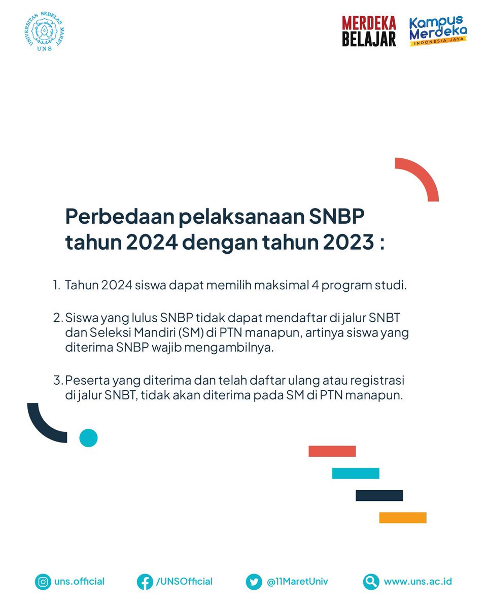 11MaretUniv's tweet photo. #InfoUNS - Resmi Diluncurkan, Penerimaan Mahasiswa Baru Tahun 2024 Miliki Aturan Baru https://t.co/ZhDy7bkuTs

#uns #universitassebelasmaret https://t.co/aQhyye3R5K