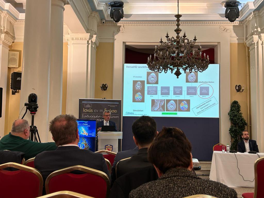 Robertosax123's tweet image. A big privilege to be invited to give a lecture at the RT Conference in Athens about Elekta Adaptive RT solutions with Versa HD and Unity with long time friends and colleagues and the experience of RadOncs and MedPhys

#Elekta #ElektaGreece #ElektaUnity #VersaHD #MedicalAffairs