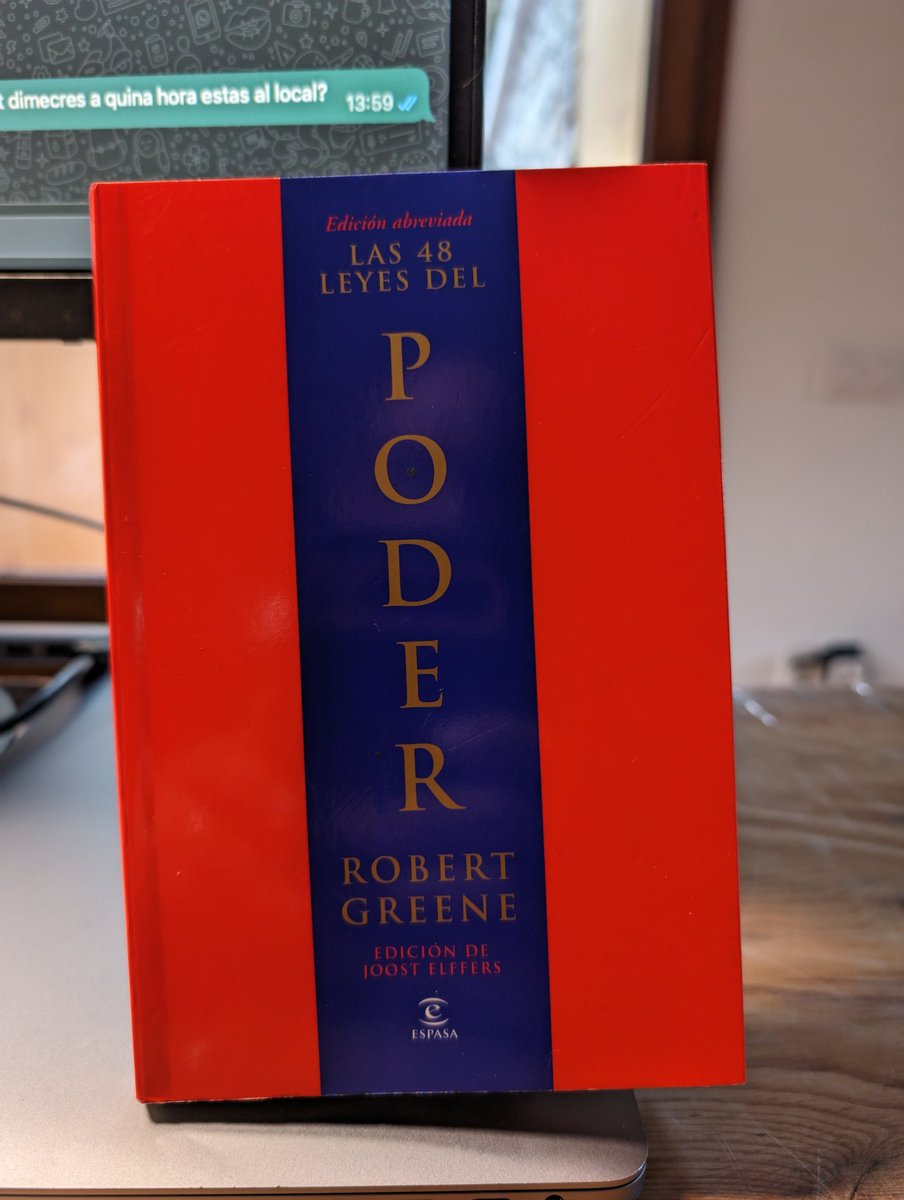 arturhoms's tweet image. Lo compré poco convencido y no está nada mal... @RobertGreene #las48leyesdelpoder
