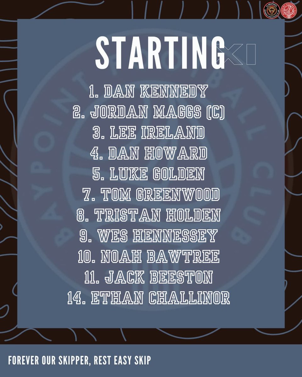 Our starting XI for todays game