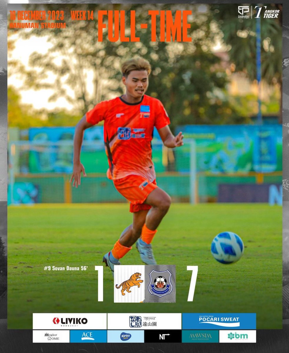 FootAfghanFR's tweet photo. 🇰🇭 | Pour sa première titularisation avec #AngkorTiger, Moshtaq #Ahmadi s’est lourdement incliné 7-1 face à #SvayRieng ! https://t.co/ZaLPZAo3Ti