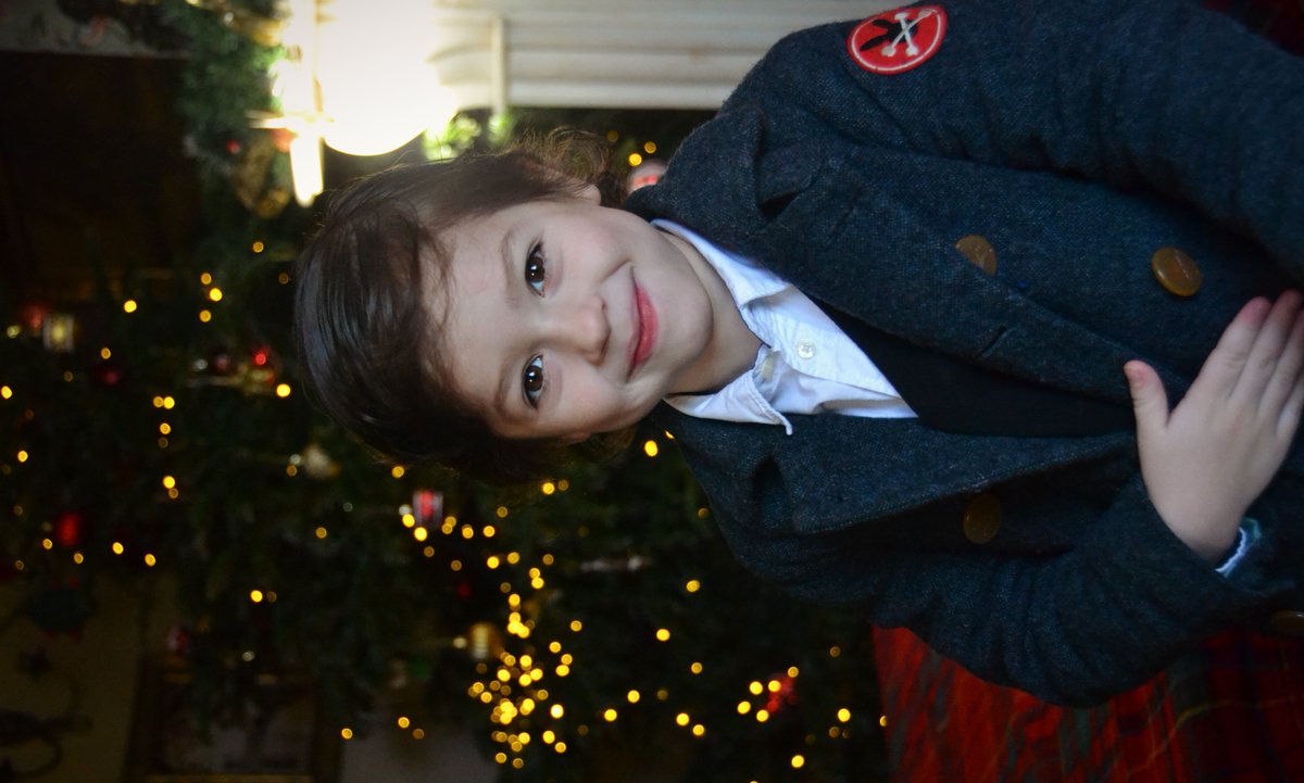 AdelaEdithDarcy's tweet image. I managed to get Christmas pics of half the kids the other day. Myles, Alistair and Edward.