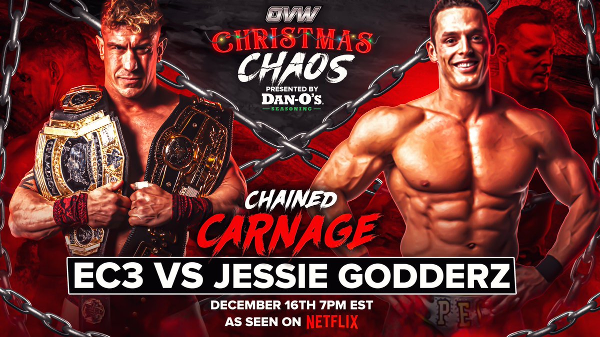 MrPEC_Tacular's tweet photo. TONIGHT 7pmET, DON'T MISS OVW CHRISTMAS CHAOS!!
It's our last LIVE SHOW OF THE YEAR!
We're SOLD OUT so the only way to watch is on PPV:
https://t.co/1itFkYzgyS
I face #overGEEK EC3 in CHAINED CARNAGE!
-THEE FACE of OVW, THEE LEADER of OVW, Mr. OVW, OVW's MAN
@WilliamShatner https://t.co/W0m0pnCYQ2