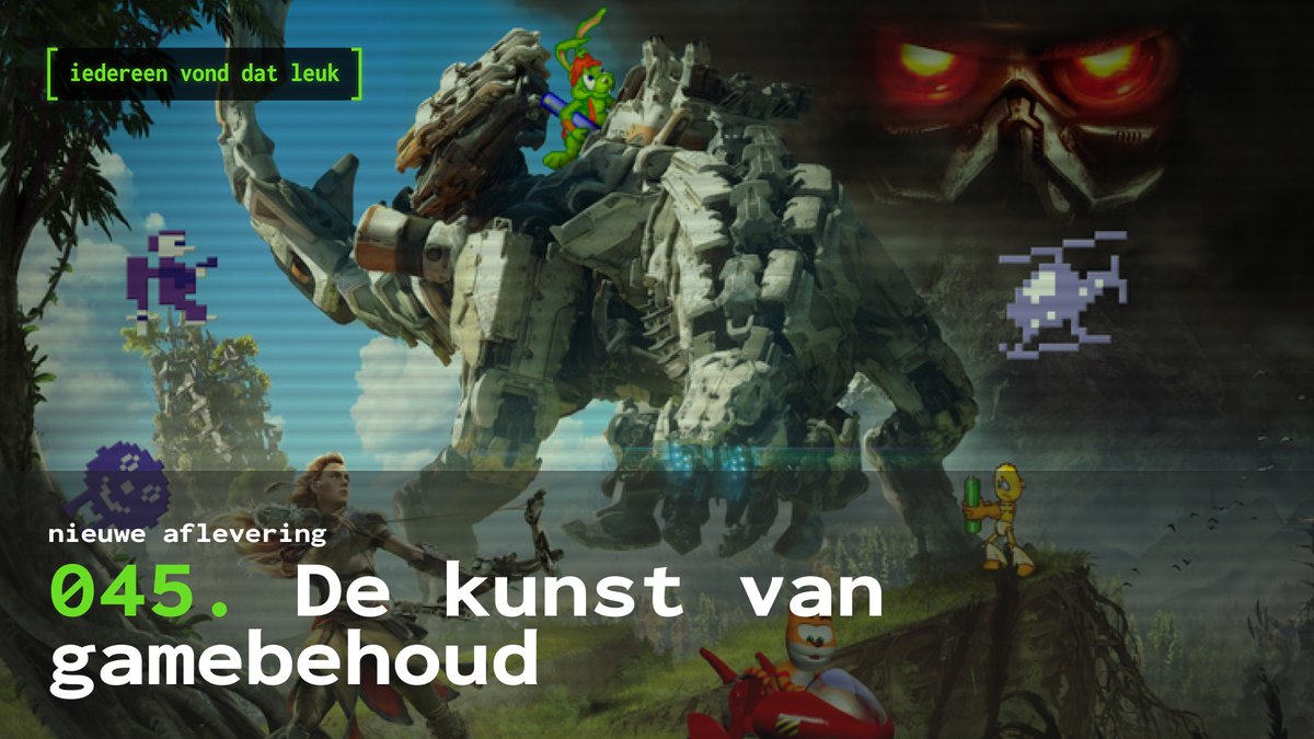 🎙️ Nieuwe aflevering🎙️ 045. De kunst van gamebehoud 🕹️ <a href="/TomKauw/">Tom Kauwenberg</a> en <a href="/RobertZomers/">Robert Zomers</a> praten met niemand minder dan <a href="/Whilhorst/">Willem Hilhorst</a> over o.a. games als cultureel erfgoed.

Luister nu via:
💻 pxlv.lt/ivdl-045
🍏 pxlv.lt/ivdl-045-ap
🎧 pxlv.lt/ivdl-045-sp