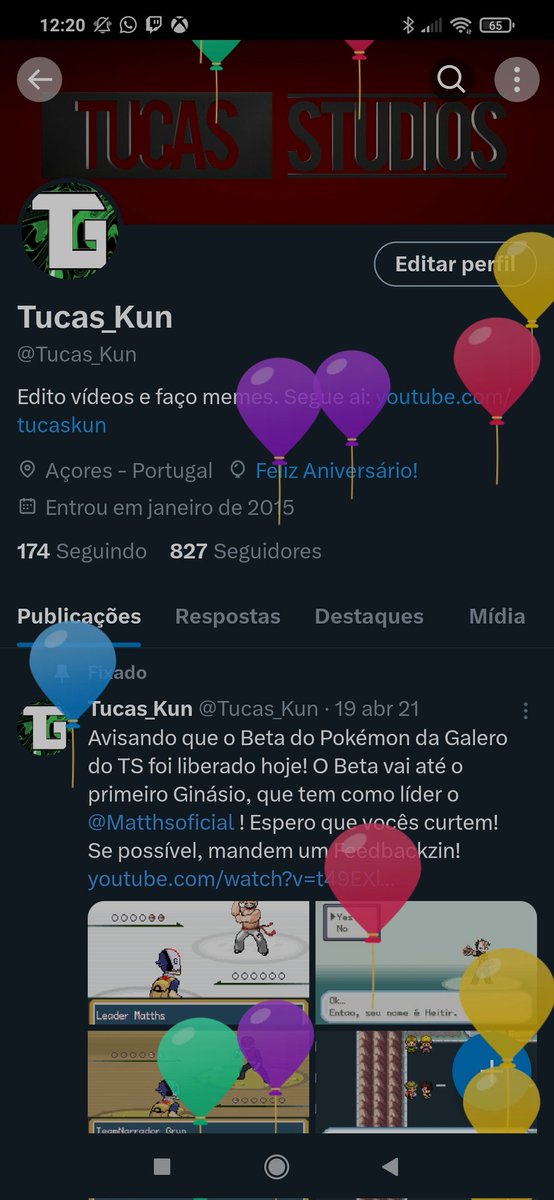 E lá vamos nós, mais um ano de balãozinho \o/