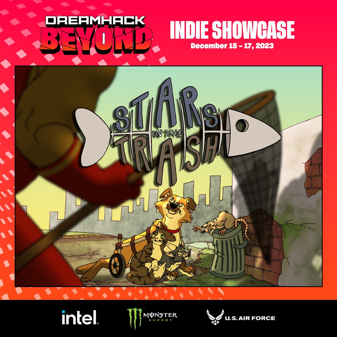 valhallacats's tweet photo. You can play a demo of Stars in the Trash on Steam from until Dec 17th while the Dreamhack Indie Showcase event is happening! #IndieGames #DHBGameAwards https://t.co/dqqVDIfAL4