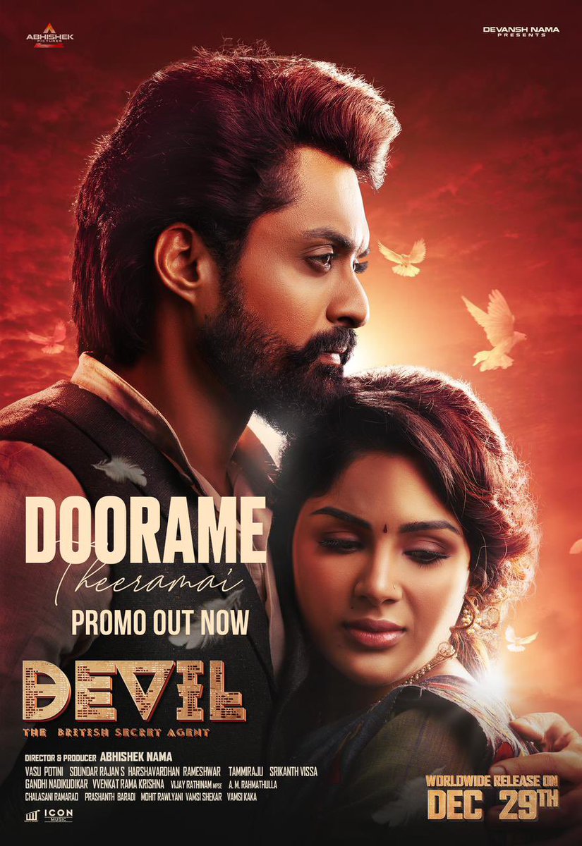 ‘Doorame Theeramai..’ Promo from Kalyan Ram’s #DevilTheMovie out now.

youtu.be/cxYZuXZ6_X0

Full Lyrical song releasing on Dec 18th.