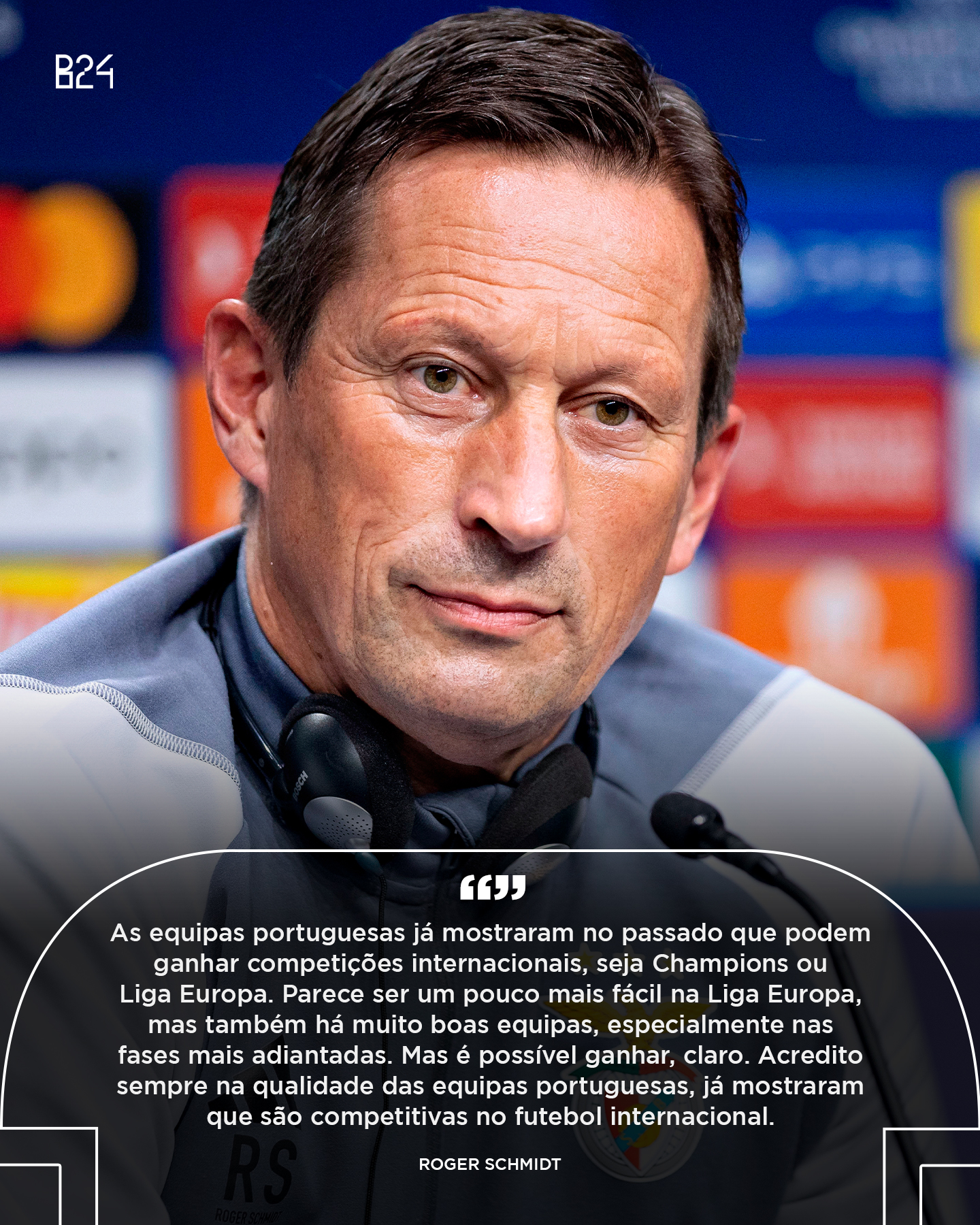 Roger Schmidt: “Temos de começar a ganhar ou as provas europeias