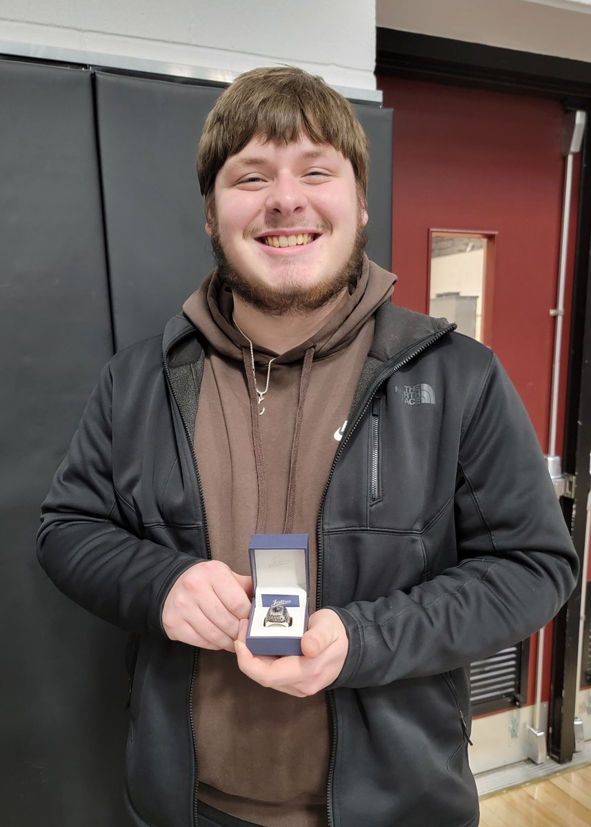 Nate Blalock came back to WD from his first semester of college to pick up his Esports State Championship ring. #WDPRIDE