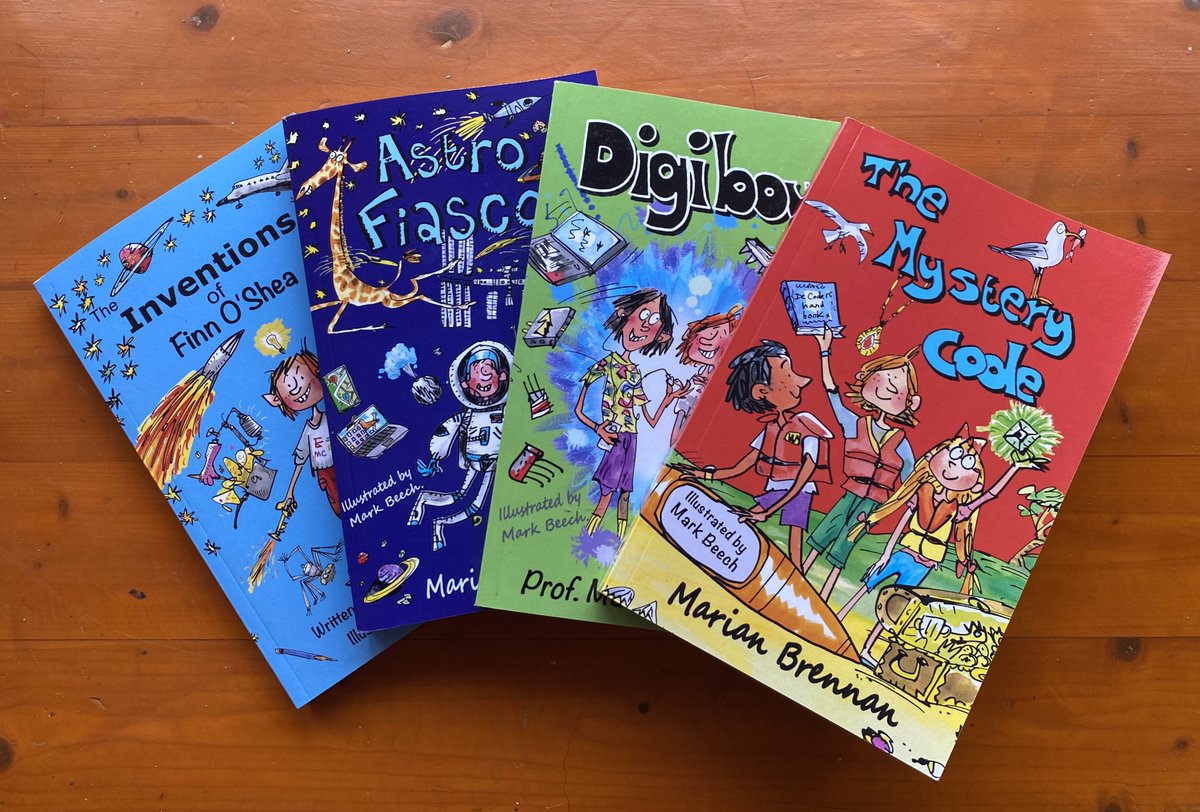 MarianBrennan's tweet photo. I am so proud of this little bundle of books! Lots of readers getting these for Christmas😀 A modern-day Famous Five with a sprinkling of science.
https://t.co/DgJmwGVvfQ
#booktwitter #kidsbooktwitter #5amwritersclub #kidlit #kidsbooks #childrensbooks #reading #science #STEM https://t.co/lrc2zfgsXd