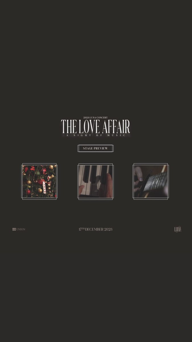 thelunastation's tweet photo. #LUNA has posted stage and set list previews for her upcoming concert, The Love Affair! It seems like she will be performing a new song she has written 💜 

#루나 @official__luna https://t.co/TYNDDCUel0