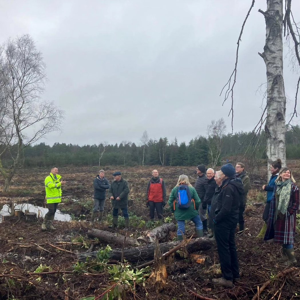 Prior to our Volunteer Wood Wardens enjoying their Christmas Lunch, Landscape Recovery Manager Mark gave an on-site presentation of all the valuable habitat enhancements carried out in #MoretonForest this year under Countryside Stewardship @ForestryEngland @NaturalEngland