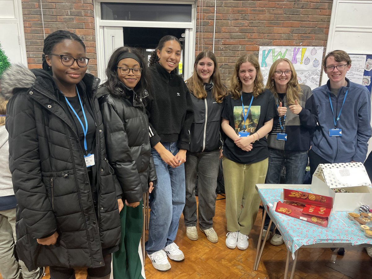Whilst Year 12 were busy wrapping boxes for our Christmas appeal, Year 13's festive volunteering was a little more lively: organising, supervising and tidying up Year 7's Winter Festival stalls... Lots of excitement, creativity and festive buzz!