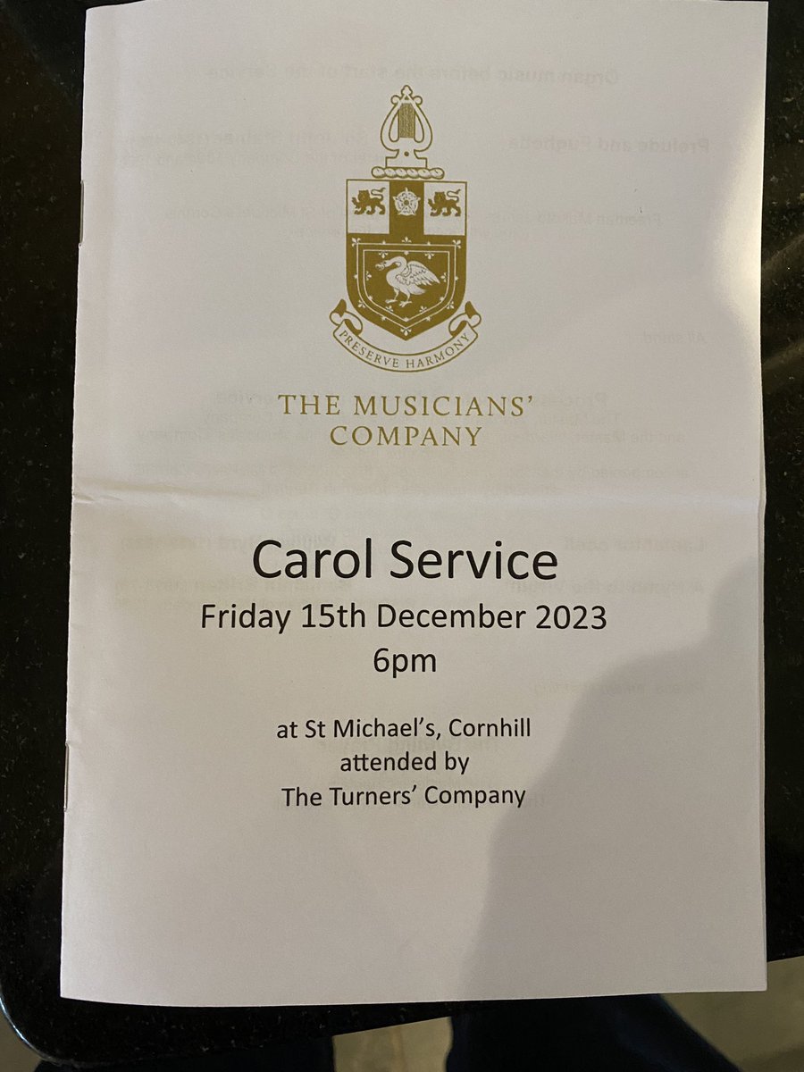 najhl's tweet photo. Thank you @MusiciansComp for sharing your wonderful Carol Service with us @Turners_Company - beautiful music, a seasonal dinner at Saddlers Hall, and most of all great company. Long may this joint tradition continue… https://t.co/5MlYnYh1TN