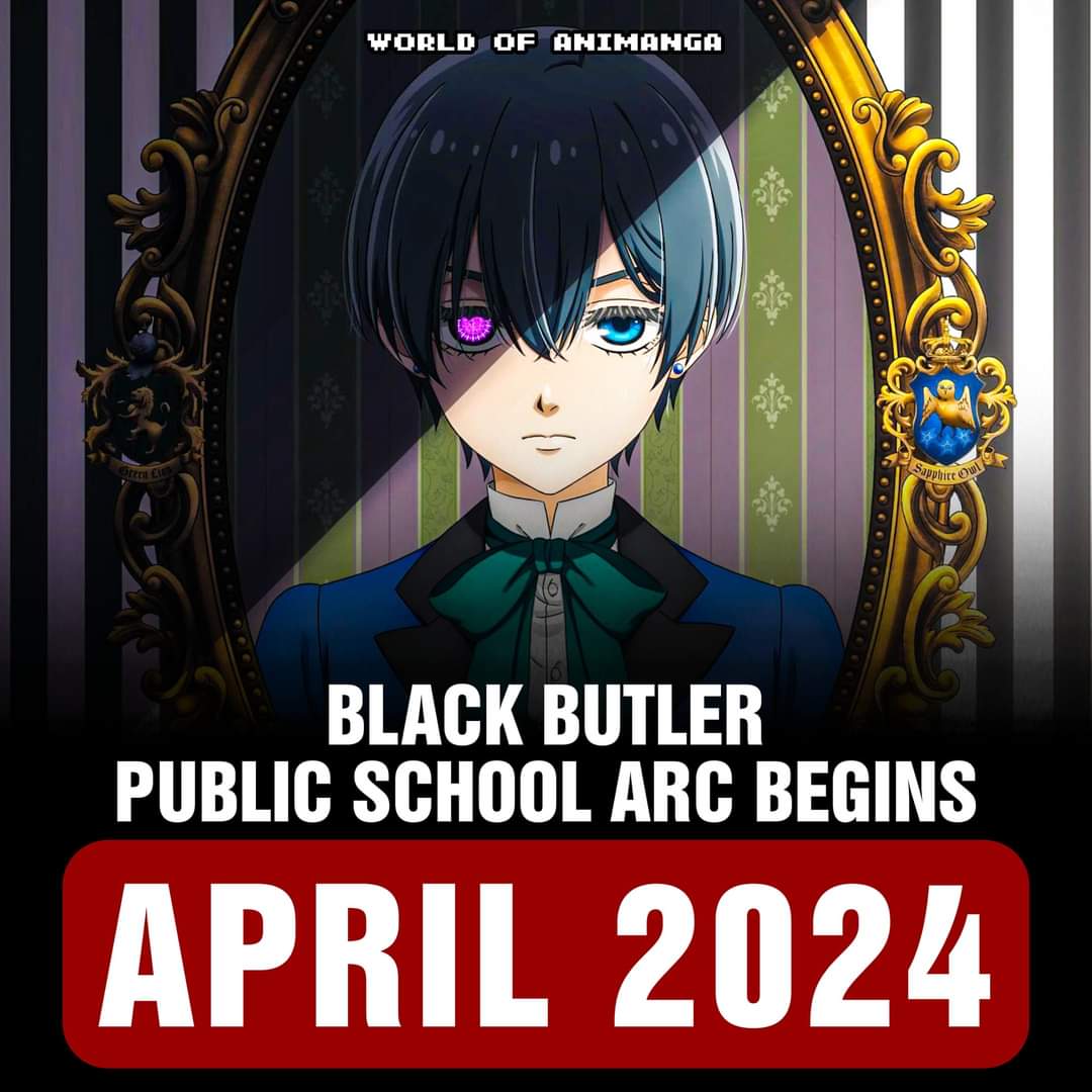 Black Butler: Public School Arc Will Starts Broadcasting On April 2024