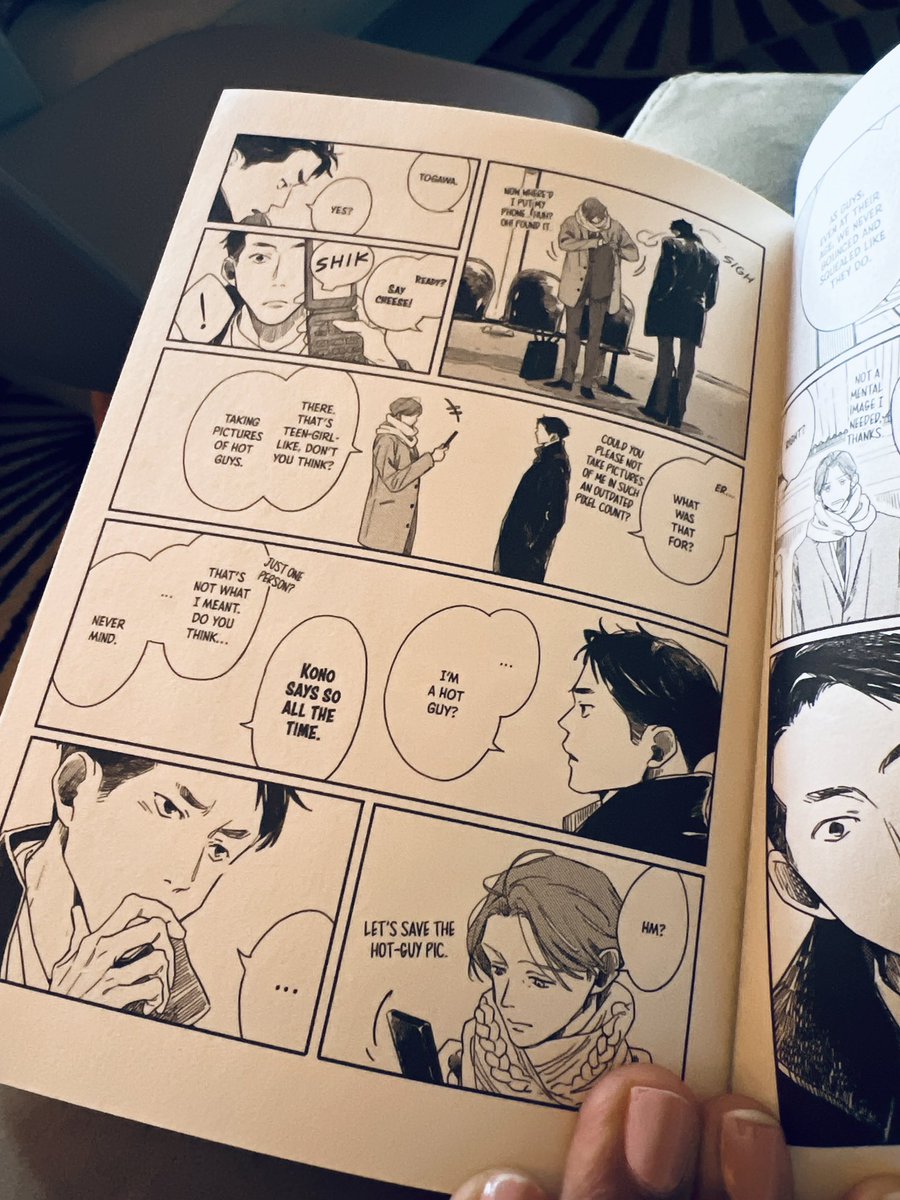 "…I'm a hot guy?" 

Ahhhh! I love them and this manga already 😭💞 