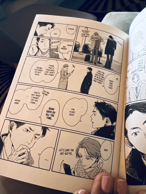"…I'm a hot guy?" 

Ahhhh! I love them and this manga already 😭💞 