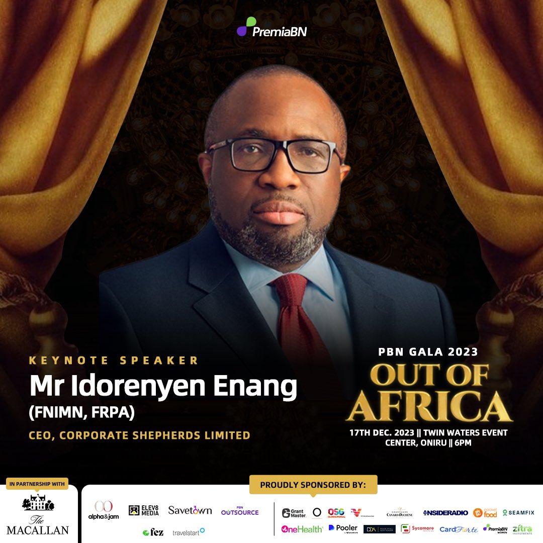 I’m really excited to announce our keynote speaker for the @PremiaBN 2023 gala! Mr Idy Enang