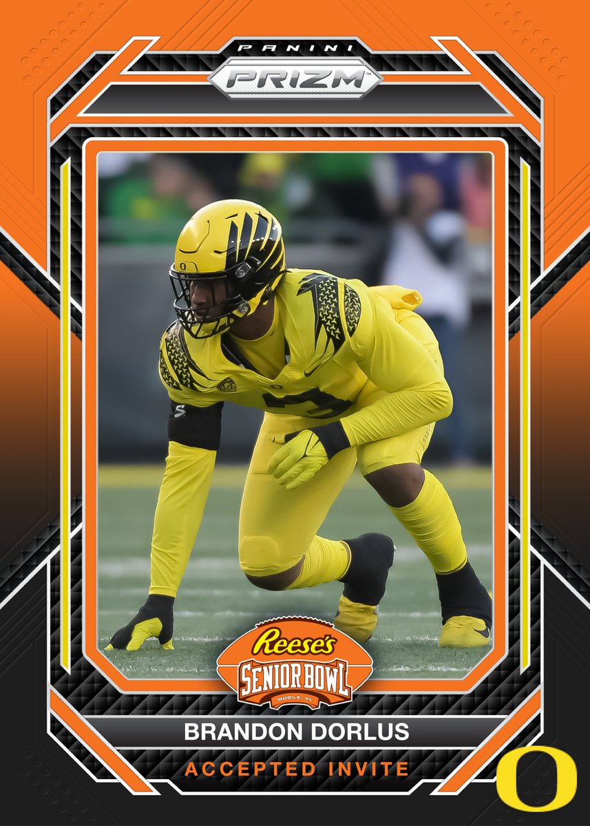 OFFICIAL! DL Brandon Dorlus @brandon_dorlus from @oregonfootball has accepted his invitation to the 2024 Reese's Senior Bowl! #GoDucks #TheDraftStartsInMOBILE™️ @JimNagy_SB @PaniniAmerica #RatedRookie