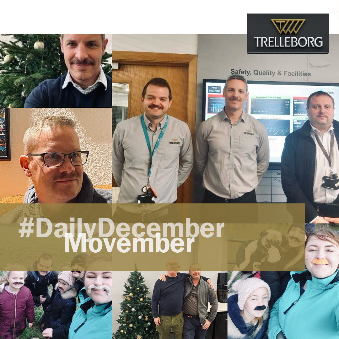 Our Trelleborg Sealing Solutions site in Tewkesbury stepped up for Movember, going beyond mustaches! In the 'Move' challenge, the team, along with their furry friends, covered 184km, raising awareness for men's mental health. ‍#DailyDecember #HaveanImpact #ProtectingtheEssential