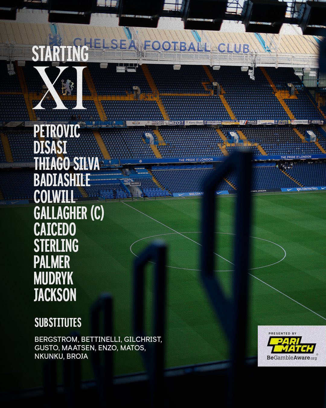 Fabrizio Romano - 🔵 Chelsea debut for former MLS GK Petrović. Christopher  Nkunku starts on the bench, ready for his debut in the second half. Enzo  Fernández, on the bench.