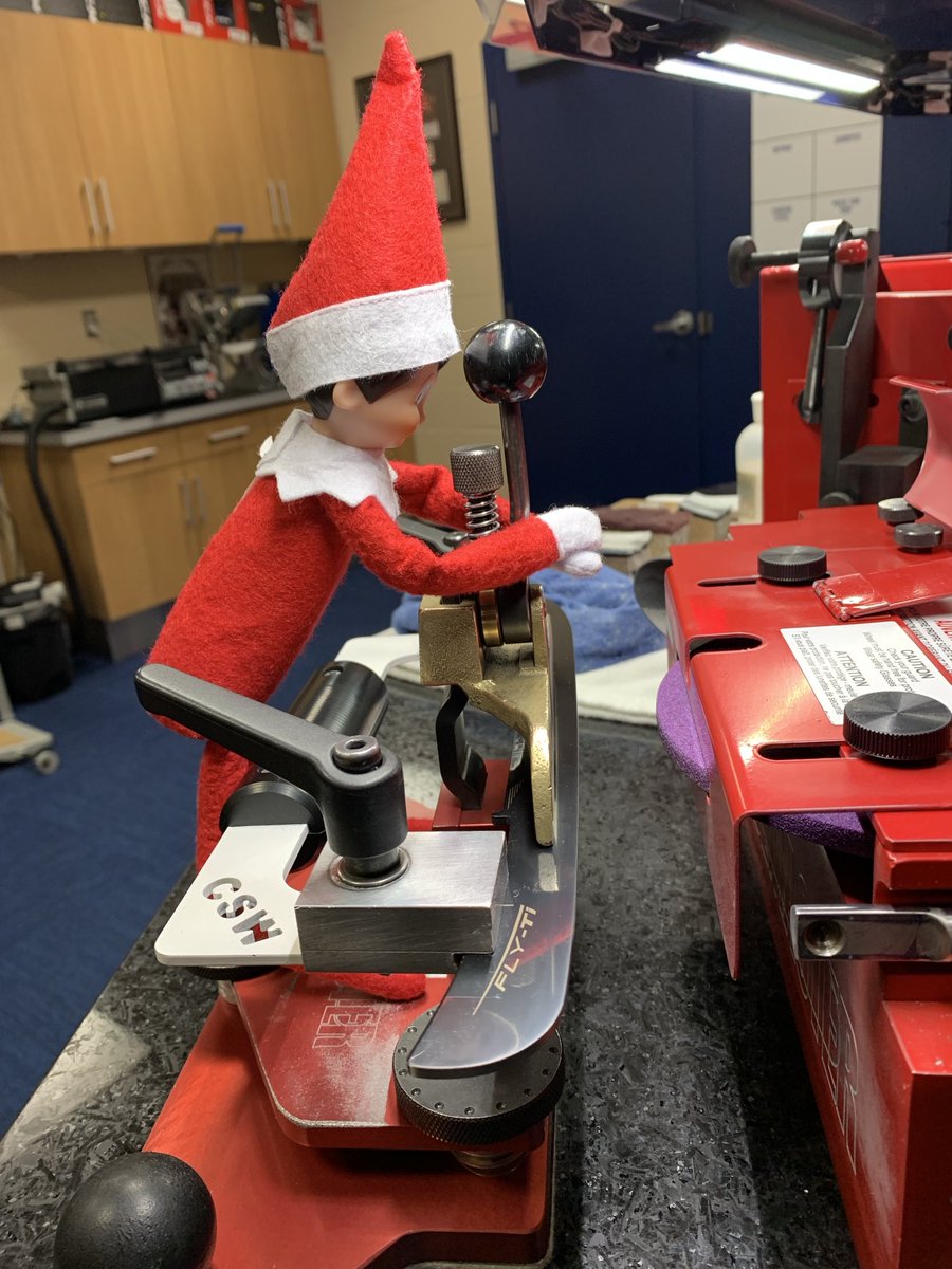 For a number of years now “Cole” has been visiting us every December. When I came in this morning he was sharpening skates!! Such a helper!!
Merry Christmas to all!!