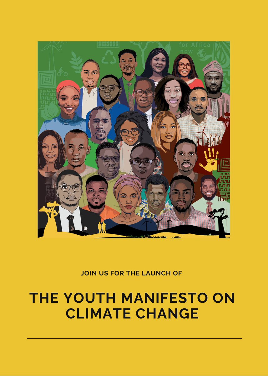 Happy to announce that the Youth Manifesto on Climate Change will be launched today. 

Super glad to be amongst the authors. Congratulations to the @SurgeAfricaOrg Team and all other experts contributors for the amazing work.