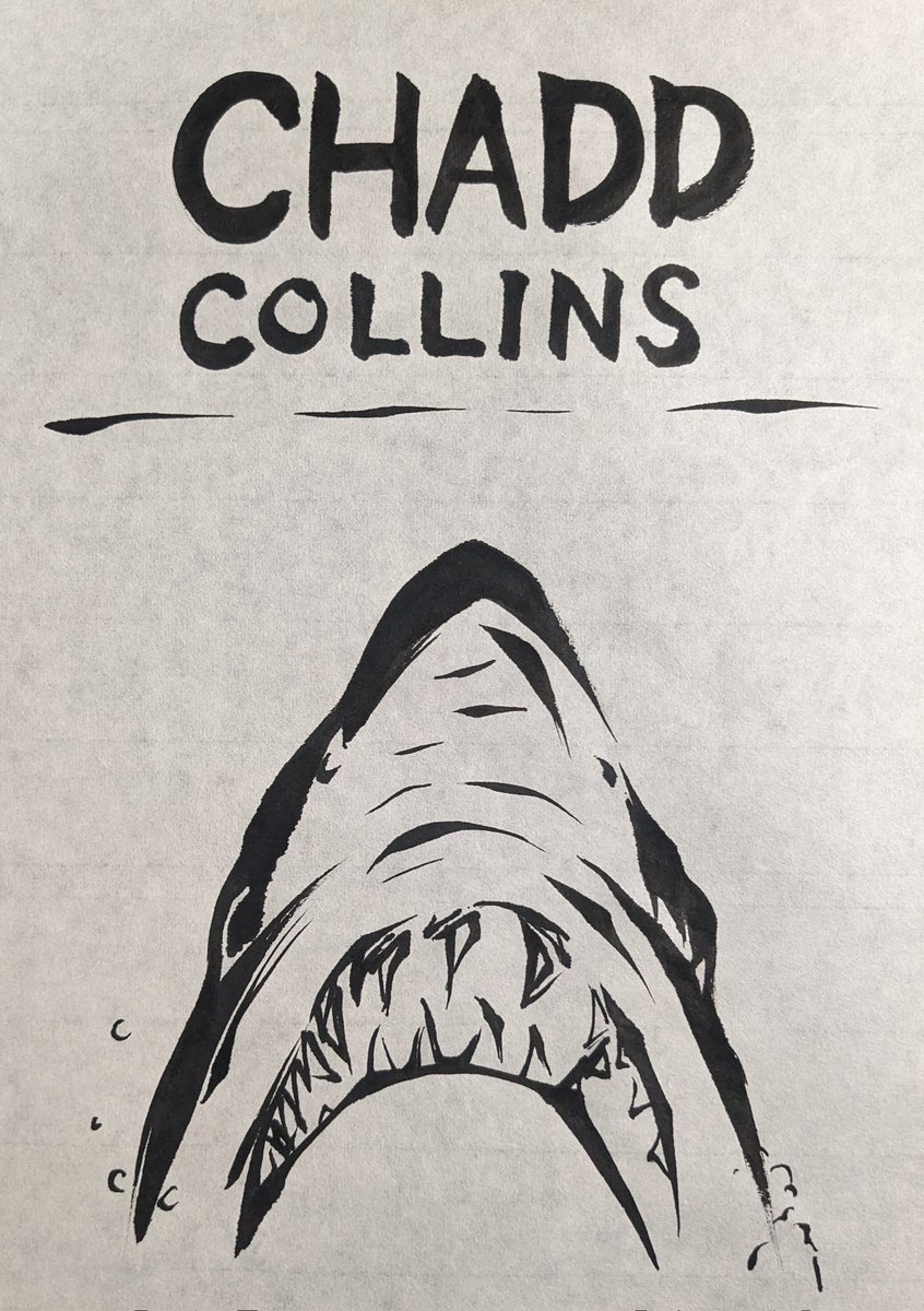 jap_calligraphy's tweet photo. ＃ChaddCollins
＃TheShark
＃JAWS https://t.co/P1TA0WsNGA