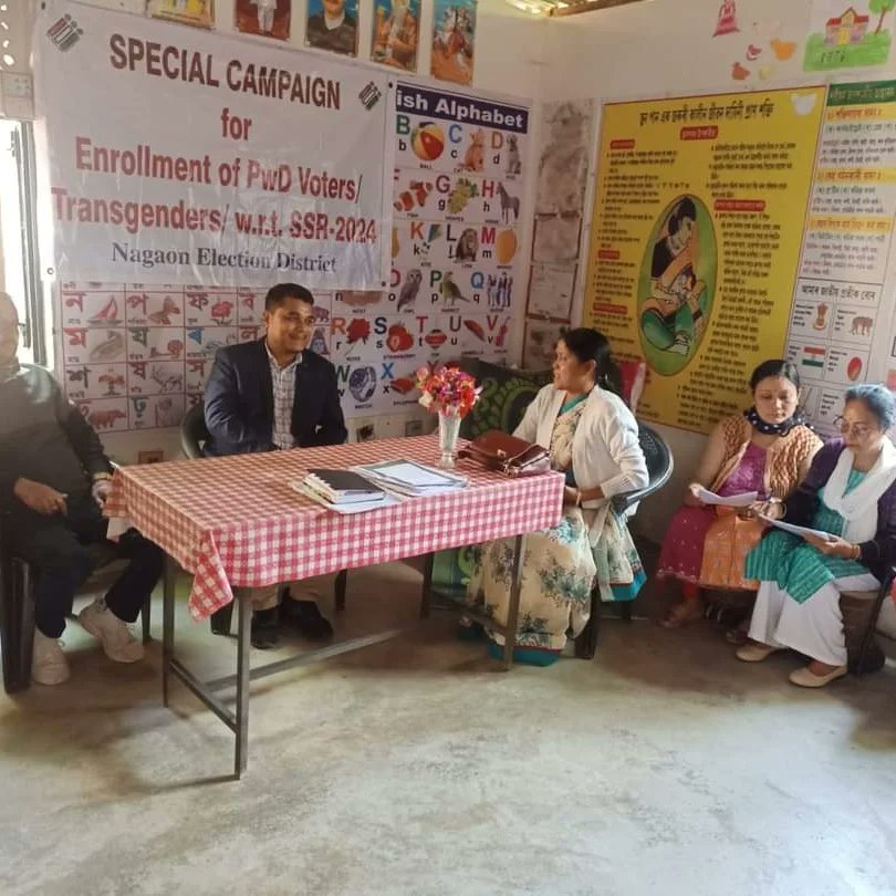 NagaonD's tweet photo. As directed by ECI and CEO, Assam, Special Campaign held at various educational institutions organised by District Election Officer, Nagaon in connection with Special Summary Revision of Electoral Roll 2023-24.
##ECISVEEP
#CEOAssam https://t.co/BGUbPNw3Qb