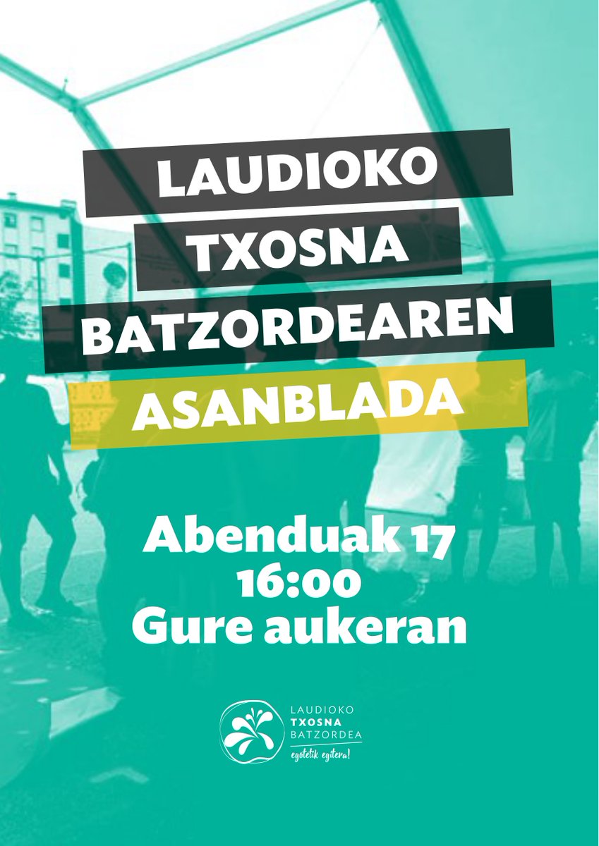 Peñaaaa!
Bihar txosna batzordeko asanblada dugula 😉
Anima zaitez zure ideiak partekatzera 🔥

🗓️Abenduak 17, igandea -bihar-
🕔16:00etan
🏡Gure aukeran batuko gara

#EGOTETIKEGITERA
#EGOTETIKEGITERA
#EGOTETIKEGITERA
#EGOTETIKEGITERA
#EGOTETIKEGITERA
#EGOTETIKEGITERA