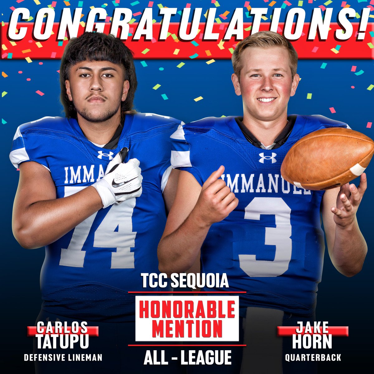 IHSNation's tweet photo. Help us congratulate Carlos and Jake on their CIF All-League recognition! They are great athletes and team leaders! 
#GoEagles #AllLeague https://t.co/PEKHzGv6Um