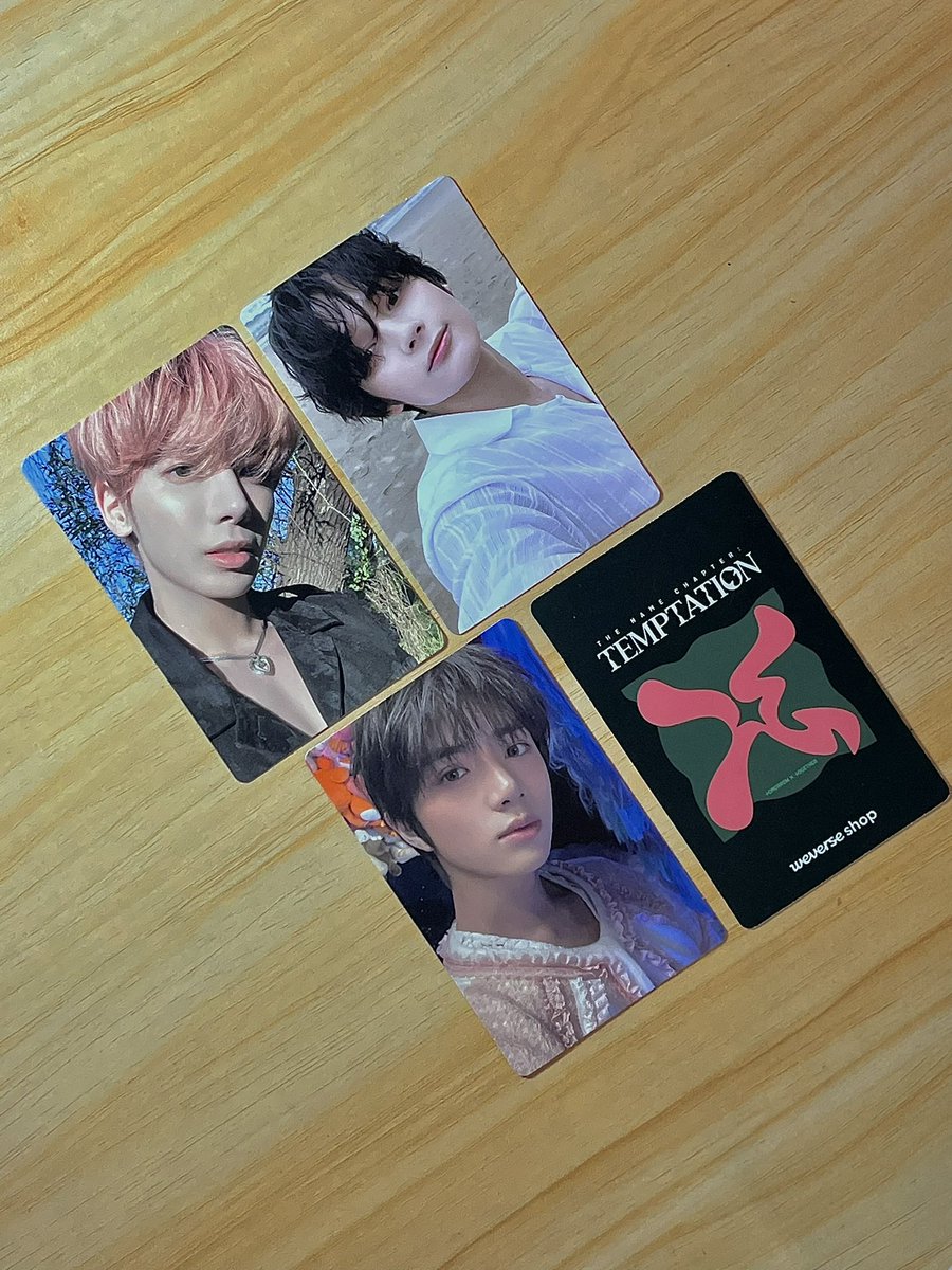 jingcolls's tweet photo. — #soldbyjiji 🥣

the name chapter: temptation pcs
• all clean, 9/10 condi
• own pulls
• ₱250 ea, payo or 2 days res

rcbyt!
https://t.co/6wnkXv86eA

# wts lfb txt hueningkai beomgyu taehyun the name chapter temptation daydream nightmare farewell https://t.co/Um6wwXF0WC