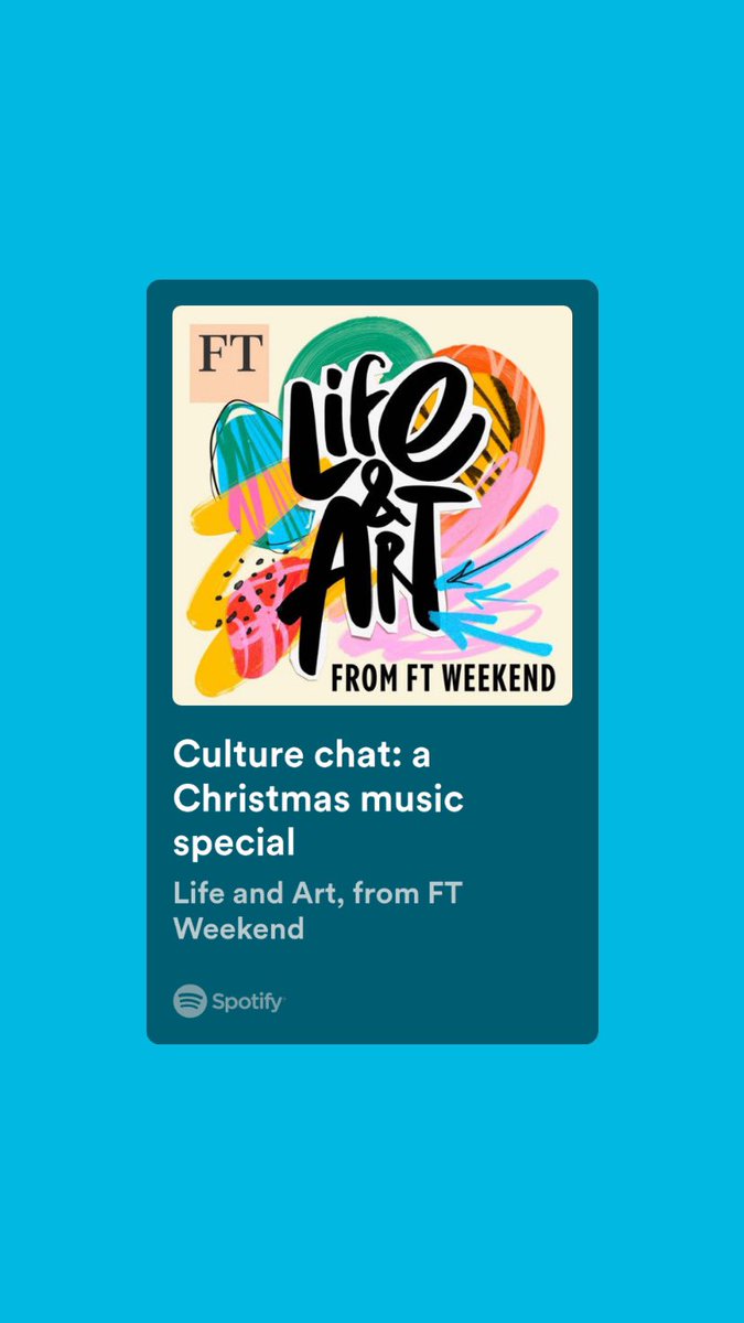 This weekend on @lifeandartpod, my colleagues disagree vehemently over the worst Christmas song of the year and it’s just beautiful. Thank you @ludohunter and @TaylorNRogers!! Listen at link.chtbl.com/lifeandart