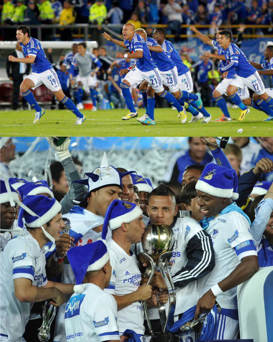 Un día como hoy, Millonarios se coronaba campeón (14) de la Liga 2012-II frente a Medellín. Empatando 1x1 en el global y ganando 5-4 en la tanda de penales.

𝟮𝟰 𝗔𝗡̃𝗢𝗦 𝗘𝗦𝗣𝗘𝗥𝗔𝗡𝗗𝗢 𝗘𝗦𝗧𝗘 𝗠𝗢𝗠𝗘𝗡𝗧𝗢 ¡𝗚𝗥𝗔𝗖𝟭𝟰𝗦!⭐️Ⓜ️