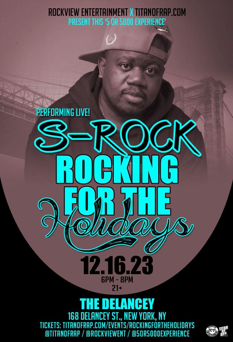 TITANofRAP's tweet photo. Tonight in NYC! Join me for my last performance in NYC for 2023! #TITANLife #GrindPays #RockViewEnt https://t.co/hDdgCdtKRw