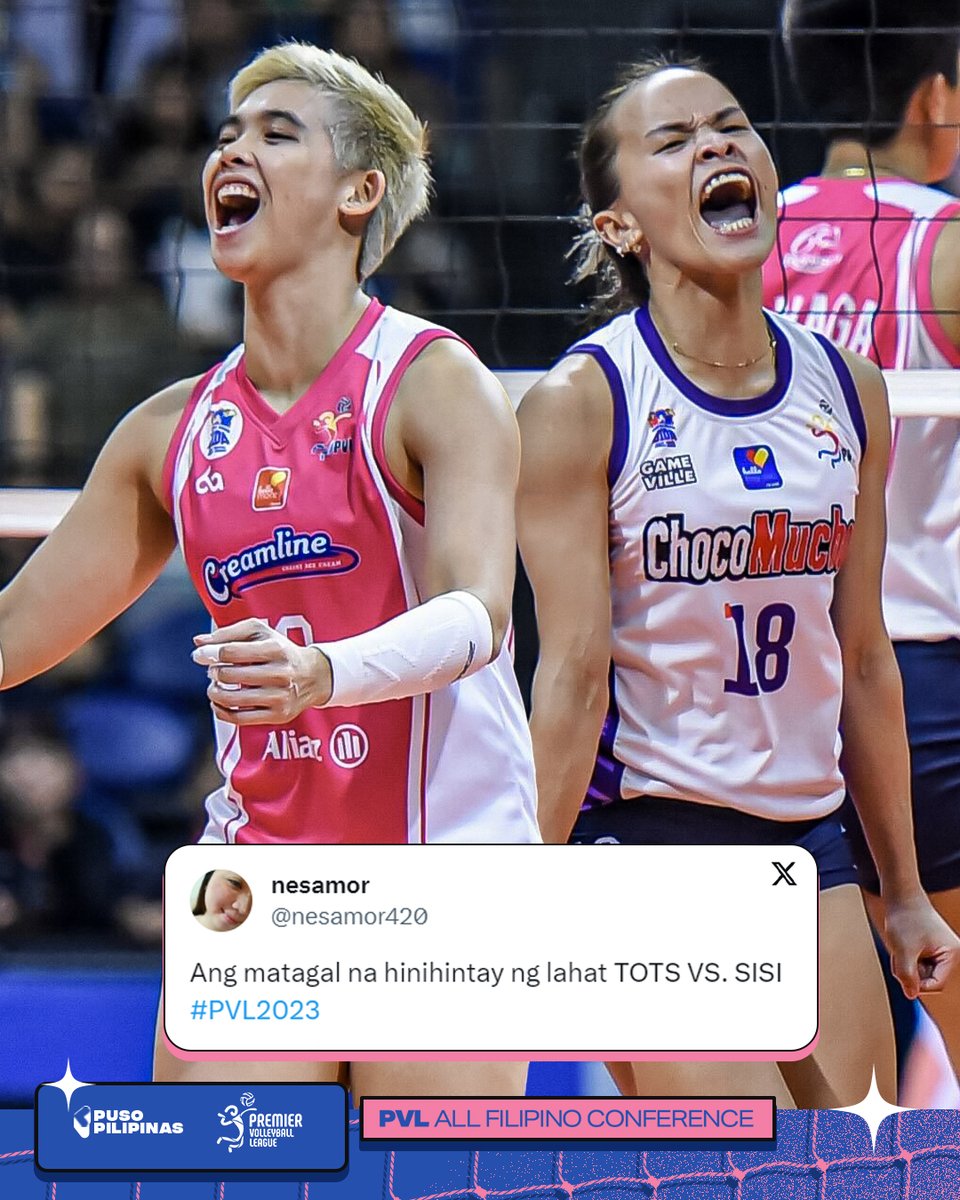 puso_pilipinas's tweet photo. ARE YOU NOT ENTERTAINED?! π€©
π²/π» LIVE: https://t.co/bGS3RjfCGR
#SmartPVL #PVLAFP2023 https://t.co/47lc2HRw1z