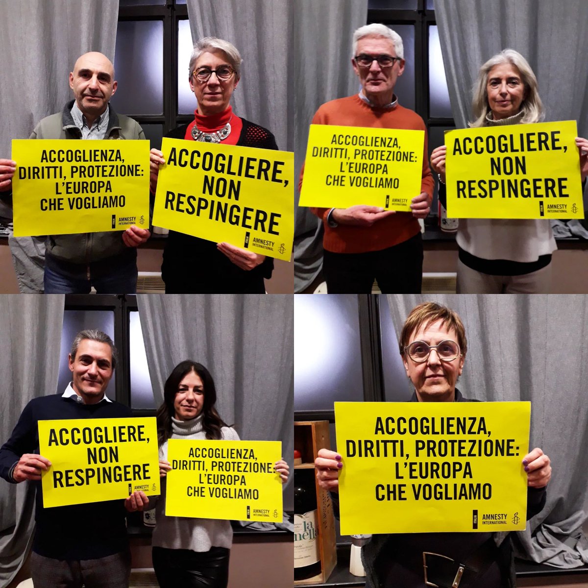 amnestytorino's tweet photo. Accogliere, non respingere. Mobilitazione on line #IWelcome. Grazie a chi ha aderito.
@EU_Commission @YlvaJohansson https://t.co/s0mX2qCW5J