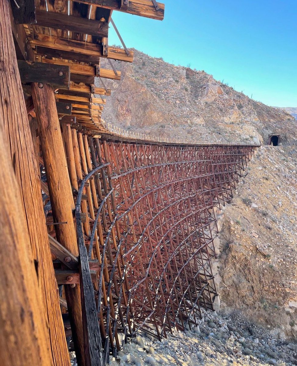 The Goat Canyon Trestle, located in San Diego County, California, is the world's largest wooden railroad trestle. Built in 1919 as part of the Carrizo Gorge Track, it stands over 600 feet long and 186 feet high. Constructed with redwood beams, the bridge is a testament to the…
