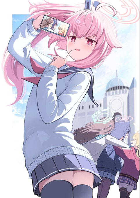 「いい写真が撮れたよ、にひ」 #ブルアカ 