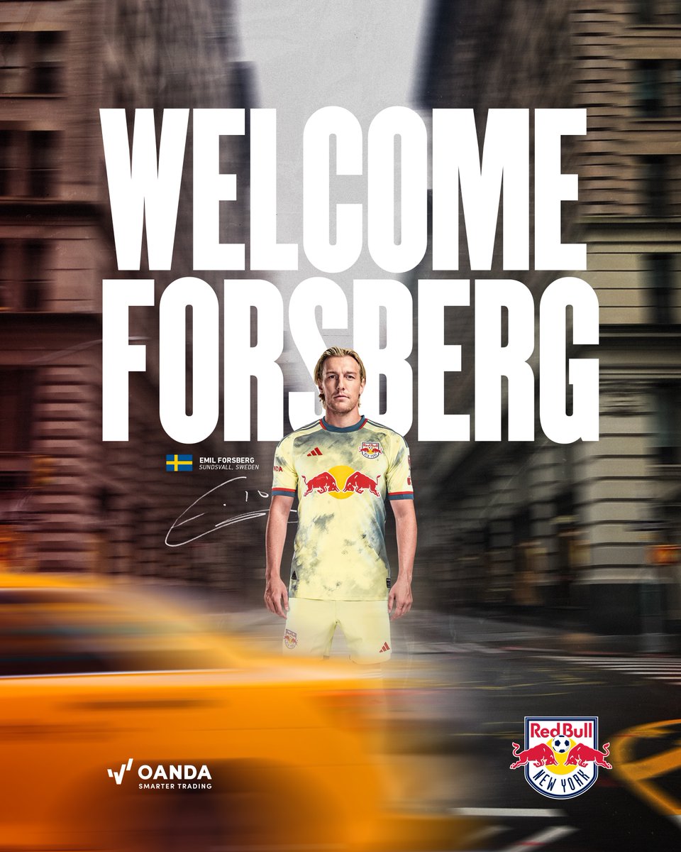 🚨 EMIL x RBNY 🚨 The New York Red Bulls have signed Swedish midfielder Emil Forsberg from RB Leipzig! 🗞️ | @oanda