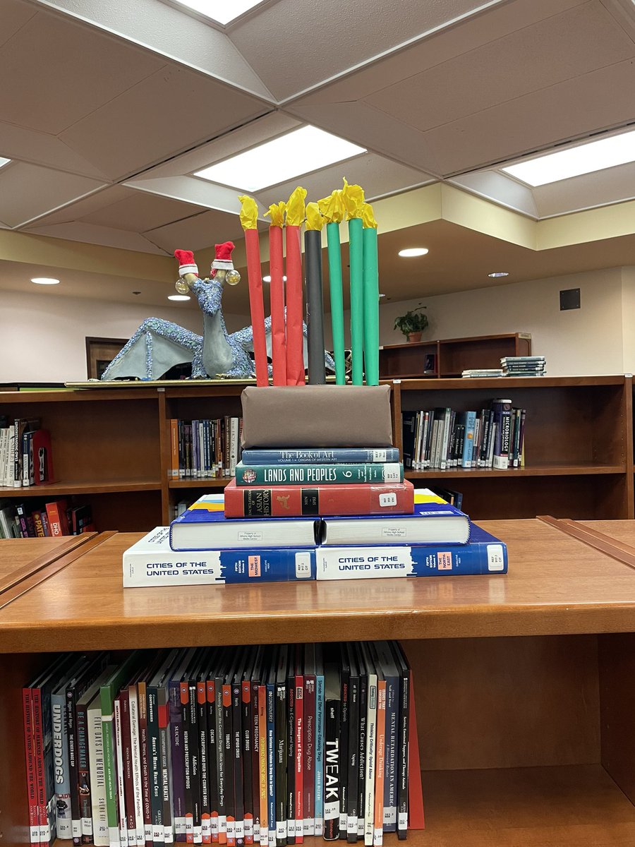 AthensMedia (@athensmedia) on Twitter photo Lots of fun in the Media Center this week…lots of projects & research, my favorite little readers, our Book Club holiday party, and finishing our Kwanzaa & Hanukkah candle displays as well as our holiday book tree!🥰💛❤️<a href="/troy_athens/">Troy Athens High School</a> Lots of fun in the Media Center this week…lots of projects & research, my favorite little readers, our Book Club holiday party, and finishing our Kwanzaa & Hanukkah candle displays as well as our holiday book tree!🥰💛❤️<a href="/troy_athens/">Troy Athens High School</a>