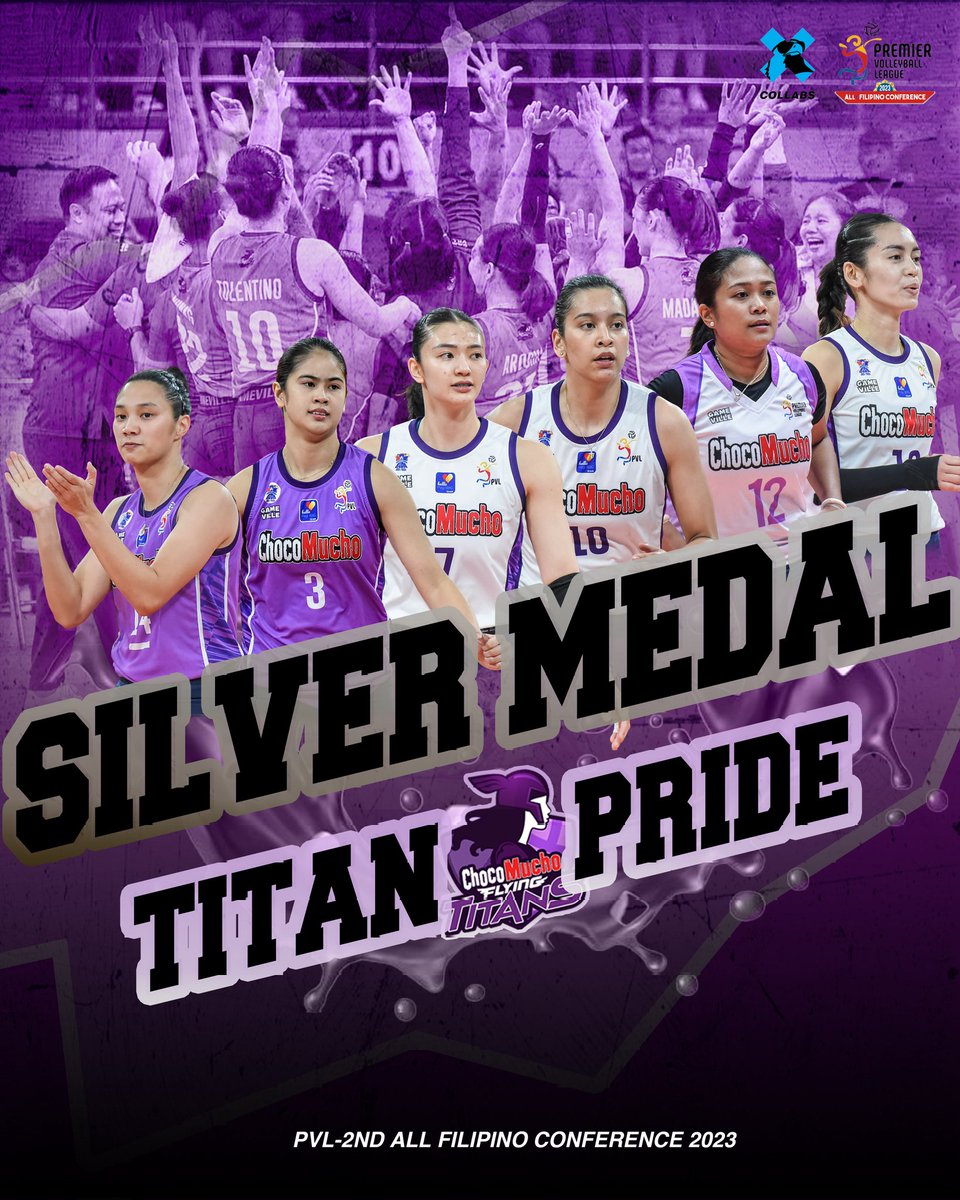 WE MAKE HISTORY! 🥈

Years of dedication, countless rallies, and a historic podium finish – our volleyball team's journey echoes in the triumph of perseverance and teamwork. 💜🏐

#PVL2023 #TitanPride #TheHeartOfVolleyball #CollabsbyGetBlued