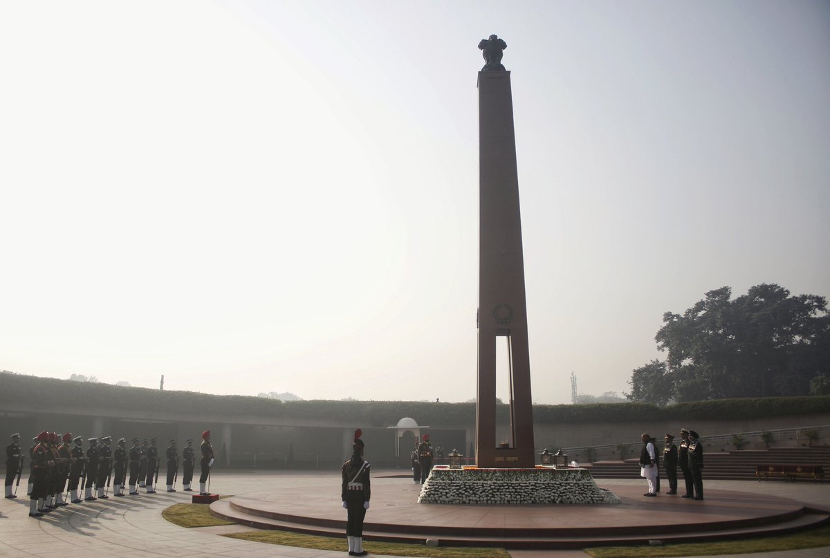 wasim sarvar (@wasimsarvar) on Twitter photo Raksha Mantri Rajnath Singh, Chief of Defence Staff, three Service Chiefs to lay wreaths on the occasion of Vijay Diwas at National War Memorial, in New Delhi on Saturday Dec 16, 2023.
<a href="/rajnathsingh/">Rajnath Singh</a> #VijayDiwas #warmemorial #chiefofdefancestaff #threeservice #Chiefs Raksha Mantri Rajnath Singh, Chief of Defence Staff, three Service Chiefs to lay wreaths on the occasion of Vijay Diwas at National War Memorial, in New Delhi on Saturday Dec 16, 2023.
<a href="/rajnathsingh/">Rajnath Singh</a> #VijayDiwas #warmemorial #chiefofdefancestaff #threeservice #Chiefs