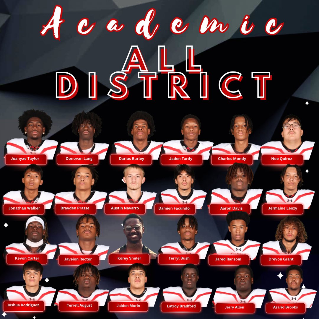 Congratulations Gentlemen 👏👏 -All District- Honorable Mention, 2nd Team, 1st Team and Academic recipients! @KarenWagnerHSFB #LEVELUP #T3 #BringTheThunder #WagnerHSFB