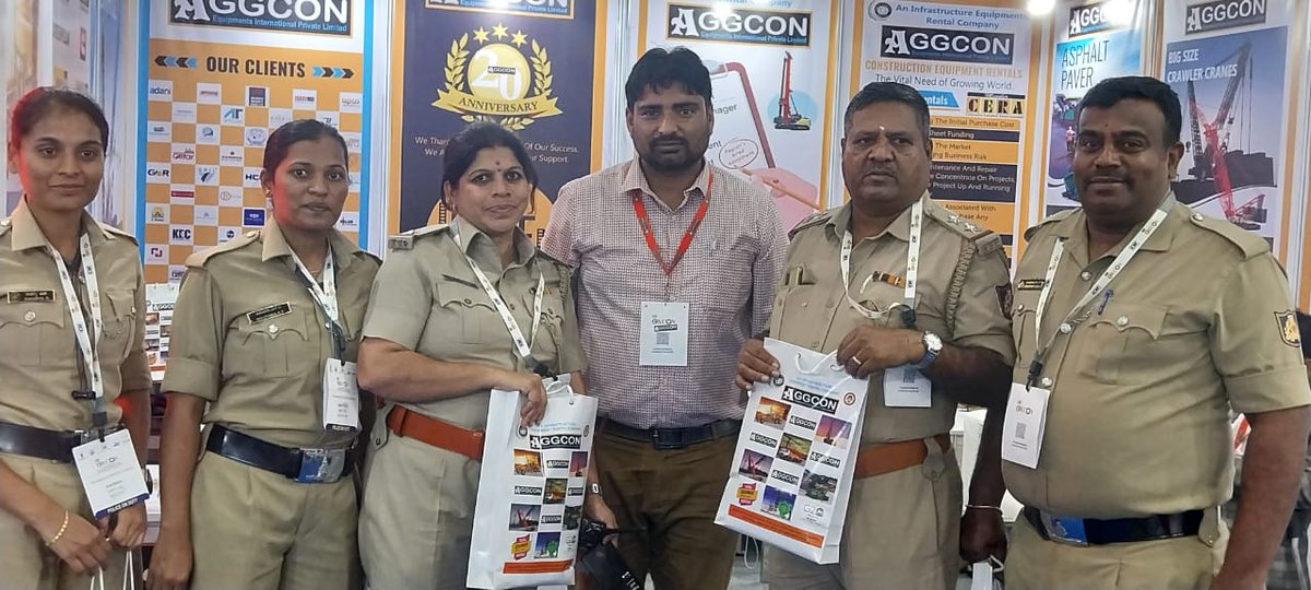 AGGCONEQUIPMENT's tweet image. AGGCON has received an overwhelming response in #EXCON2023. 

We thank Karnataka Police for maintaining security and managing traffic at #BIEC. The #Staff was was very #supportive and did #excellent work. 

#AGGCON thanks Karnataka Police for their #support.

#Aggcon20 #A20…