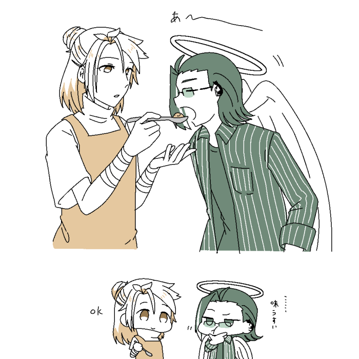 .@shima_kabe 絵面が完全に餌付けの回🐣 