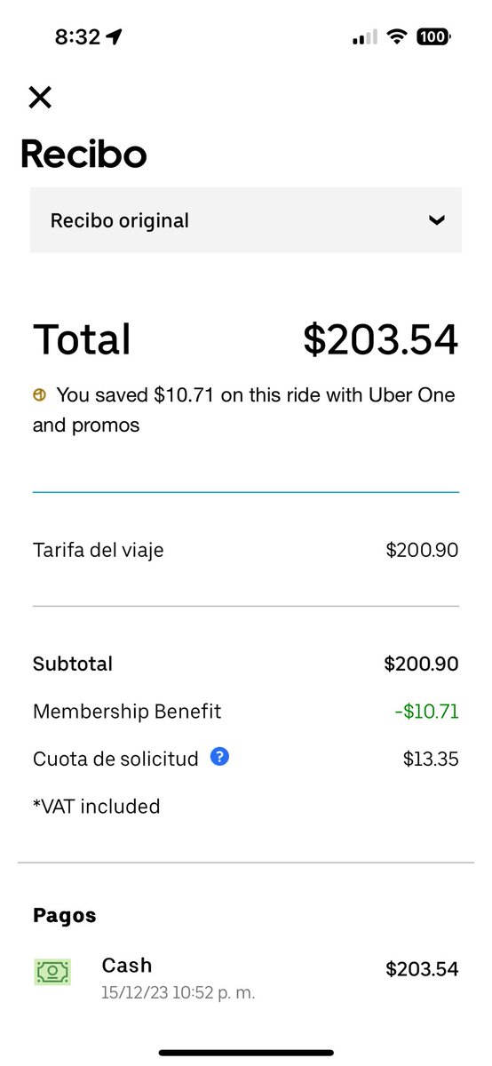 facehes's tweet photo. @Uber_MEX hola, me aparece en la app que el socio no puso que pague un viaje que si pagamos y hasta propina dimos, ¿me podrían ayudar a quitar esto de mi aplicación? No pienso pagar un monto doble que si pagué, por favor :( https://t.co/1lec8nv7IF