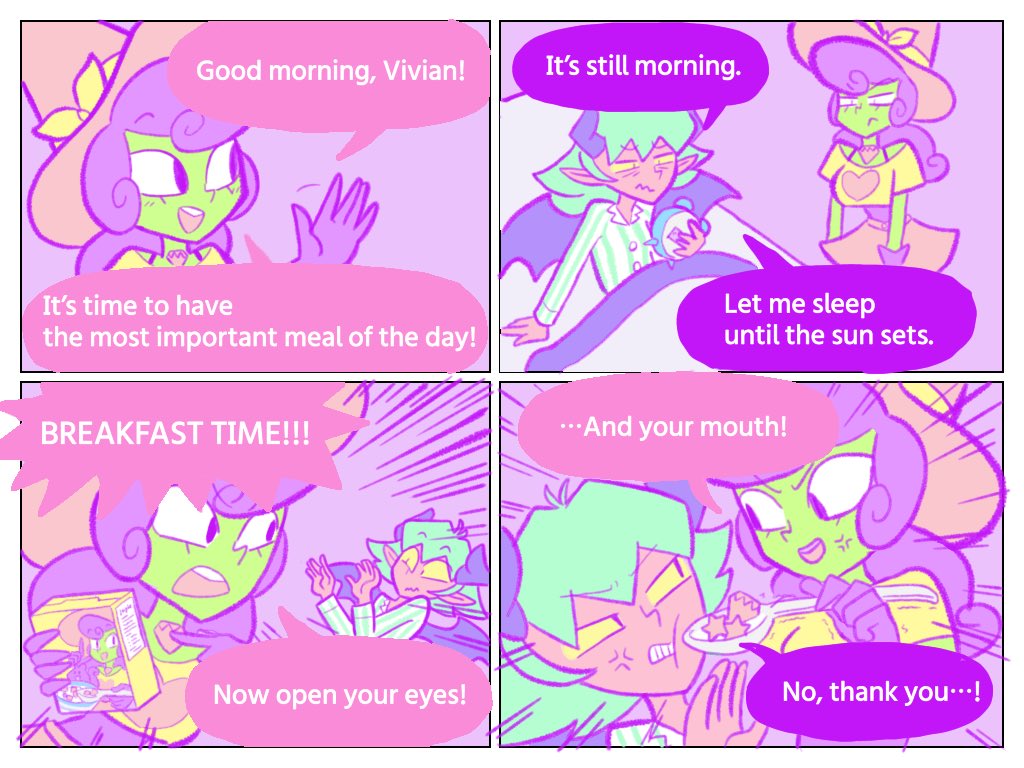 zako_lantern's tweet photo. Hazelnut Hex fan art.
I liked Vivian episode! I believe they can’t understand each other because she’s obviously a night owl.
#hazelnuthex
#ヘーゼルナッツヘックス https://t.co/x7tWMTfJpx